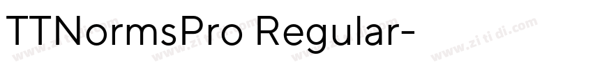 TTNormsPro Regular字体字体转换